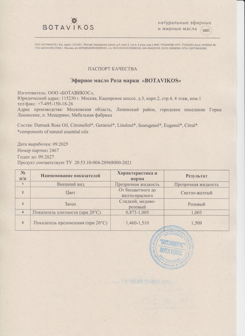 Паспорт №092025
